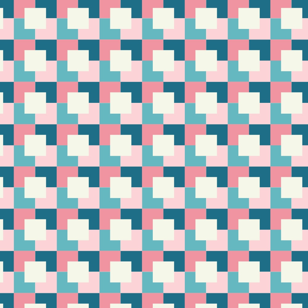 Autocolant Heartwork pentru mobilier, Patrat roz si verde, autoadeziv, latime 50 cm x lungime 70 cm