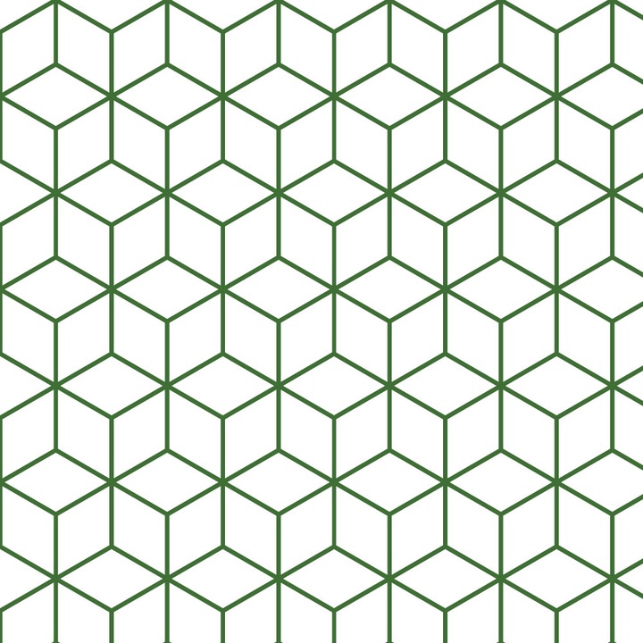 Autocolant Heartwork pentru mobilier, Cuburi verzi, autoadeziv, latime 50 cm x lungime 50 cm