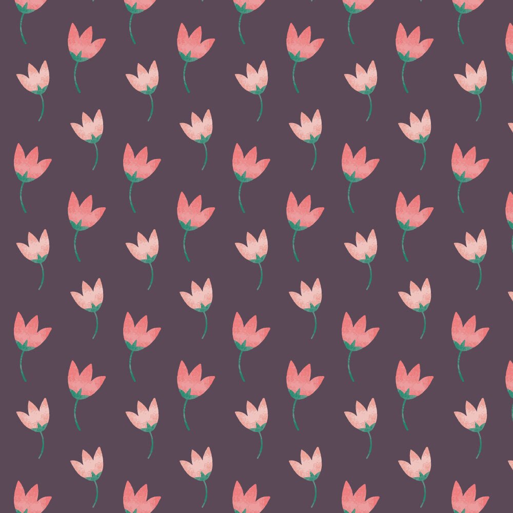 Tapet Premium Heartwork Lalele primvara roz, Ecologic, Non-Woven, Set 6 Role, 150 cm x 310 cm