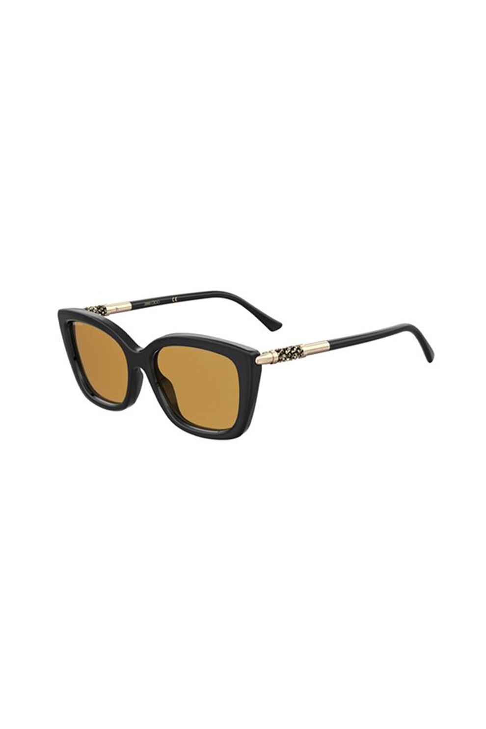 Jimmy Choo, Ochelari de soare butterfly Adah, Negru/Auriu, 54-17-140 Standard