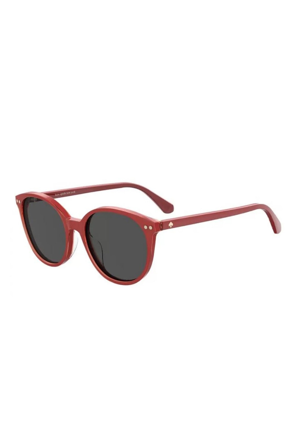 KATE SPADE, Ochelari de soare rotunzi cu lentile uni Jenson, Rosu, 52-18-140 Standard