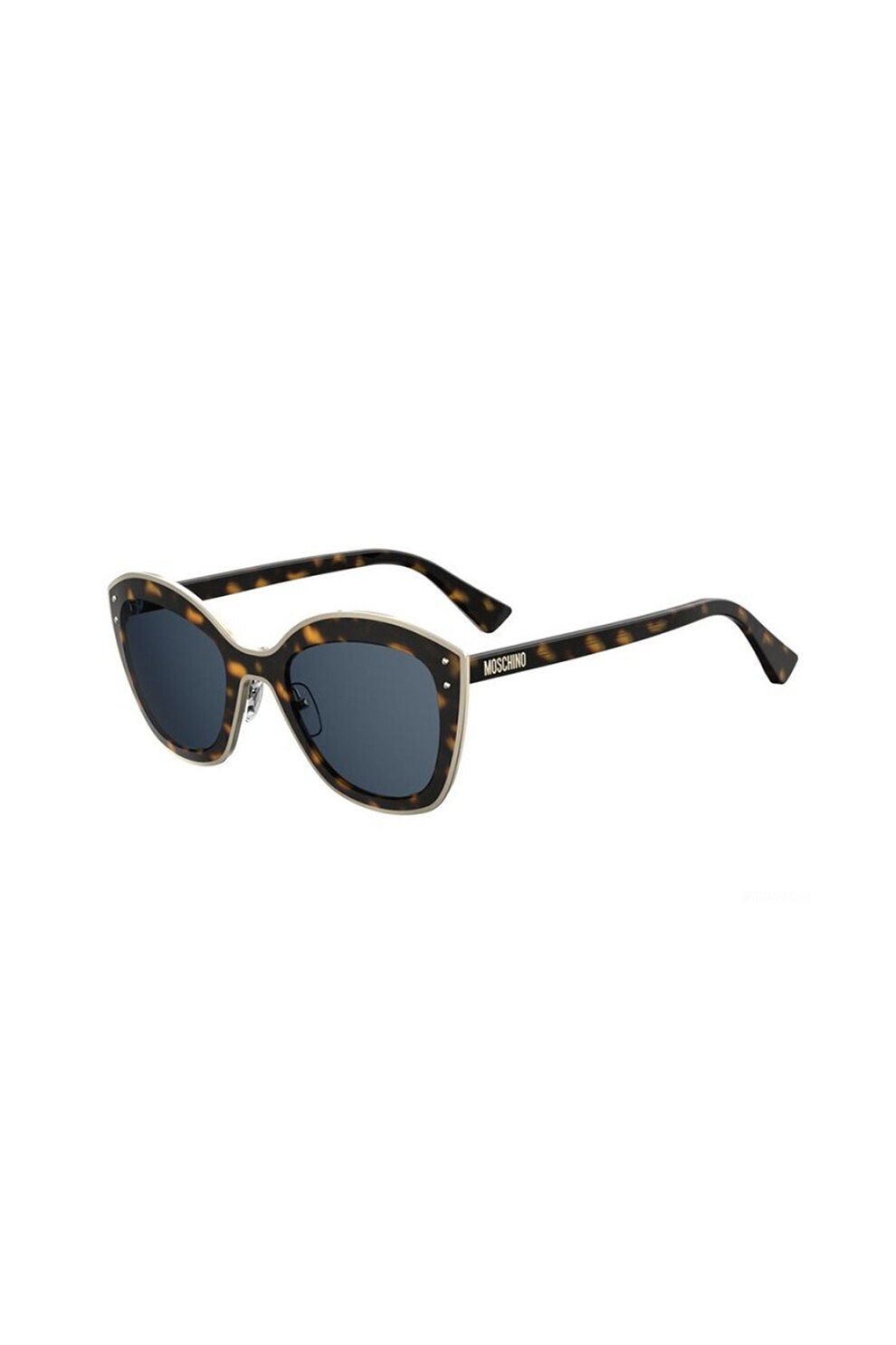 Moschino, Ochelari de soare cat-eye, Maro inchis/Oranj pal, 51-24-150 Standard