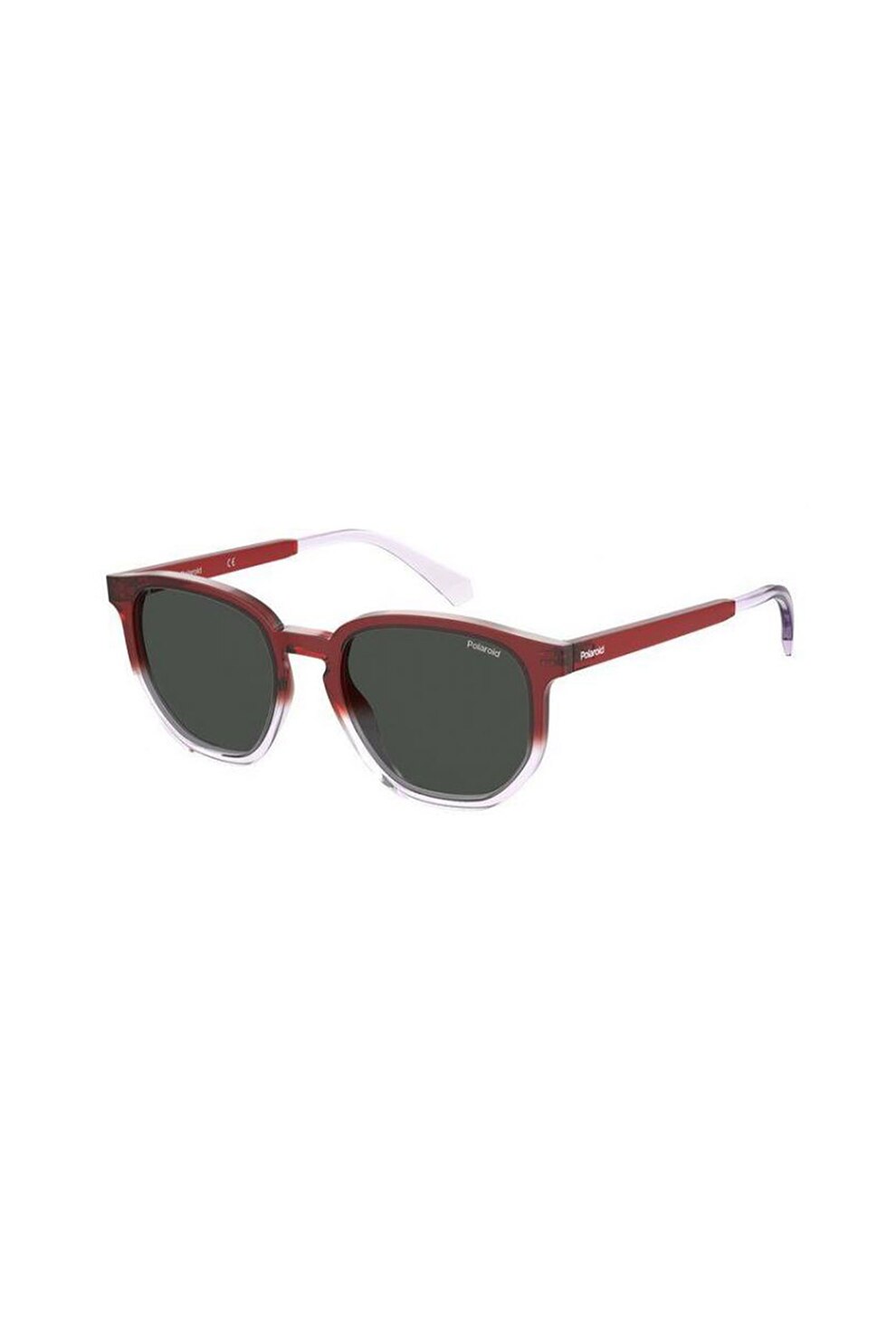 Polaroid, Ochelari de soare cu lentile polarizate, Rosu inchis/Alb, 53-20-145 Standard