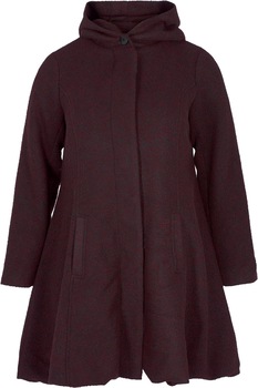 Palton cu gluga, Zizzi, Visiniu, Marime XL Palton cu gluga, Zizzi, Visiniu, Marime XL