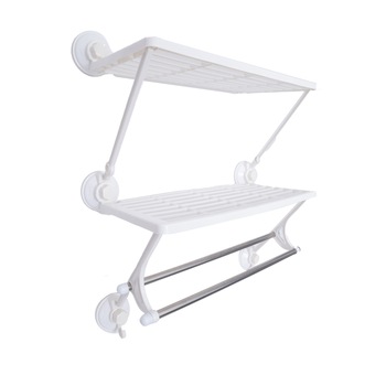 Etajera dubla cu suport prosop , TRENDY'S Etajera dubla cu suport prosop , TRENDY'S