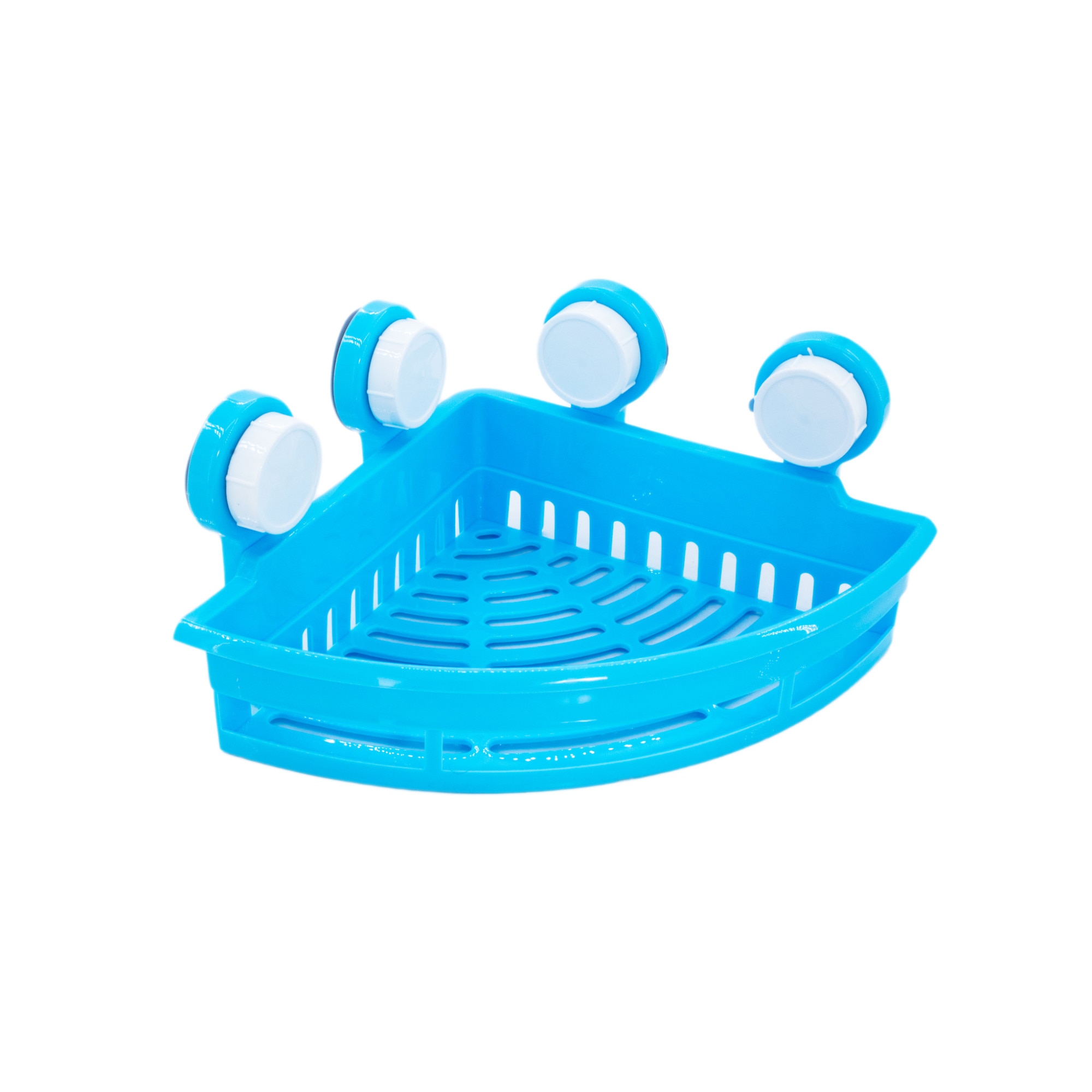 Etajera multi-functionala , albastra, montare pe colt , TRENDY'S