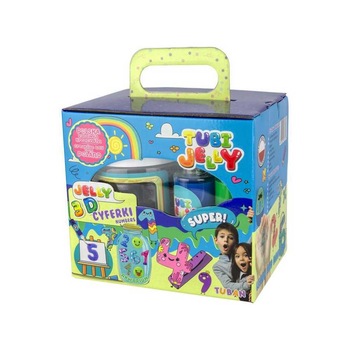 Set TubiJelly, 6 culori si un acvariu mic - Numere, 7toys Set TubiJelly, 6 culori si un acvariu mic - Numere, 7toys
