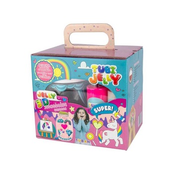Set TubiJelly, 6 culori si acvariu mic - Unicorn, 7toys Set TubiJelly, 6 culori si acvariu mic - Unicorn, 7toys