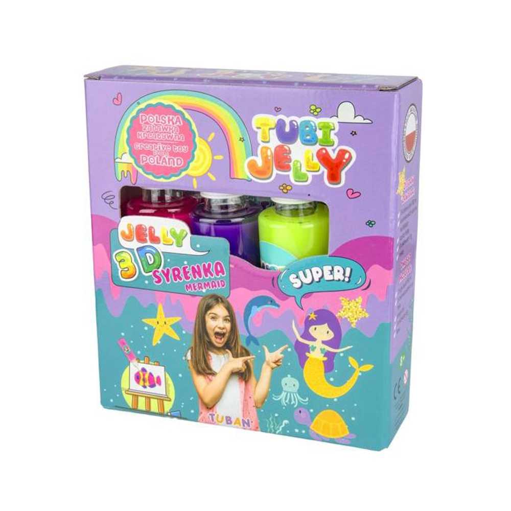 Set TubiJelly, 3 culori - Sirena, 7toys