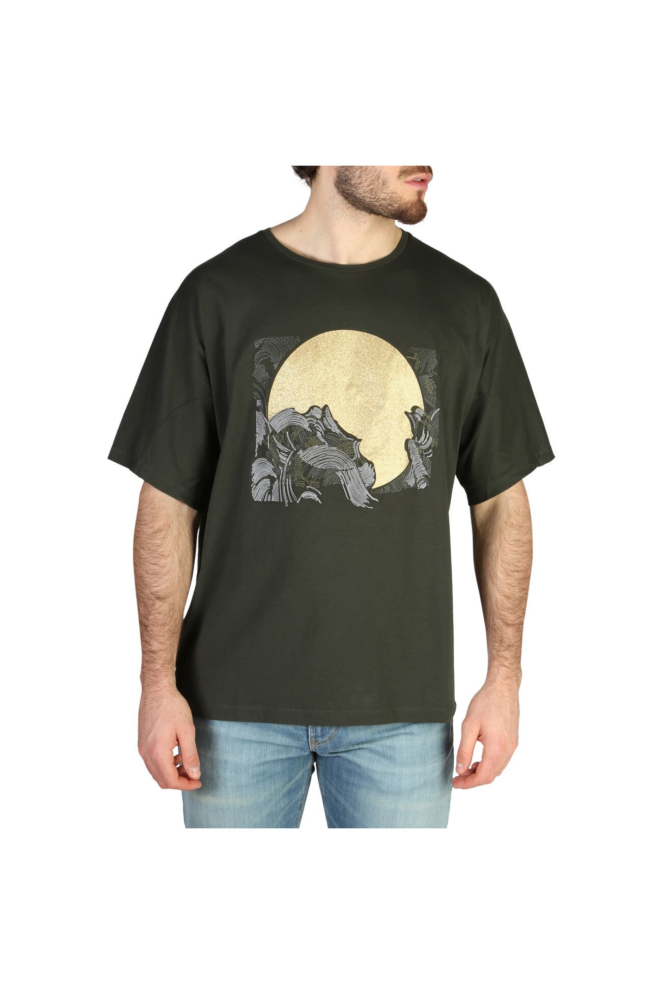 Tricou barbati Emporio Armani model 3Z1T6U1JQ4Z0, Verde