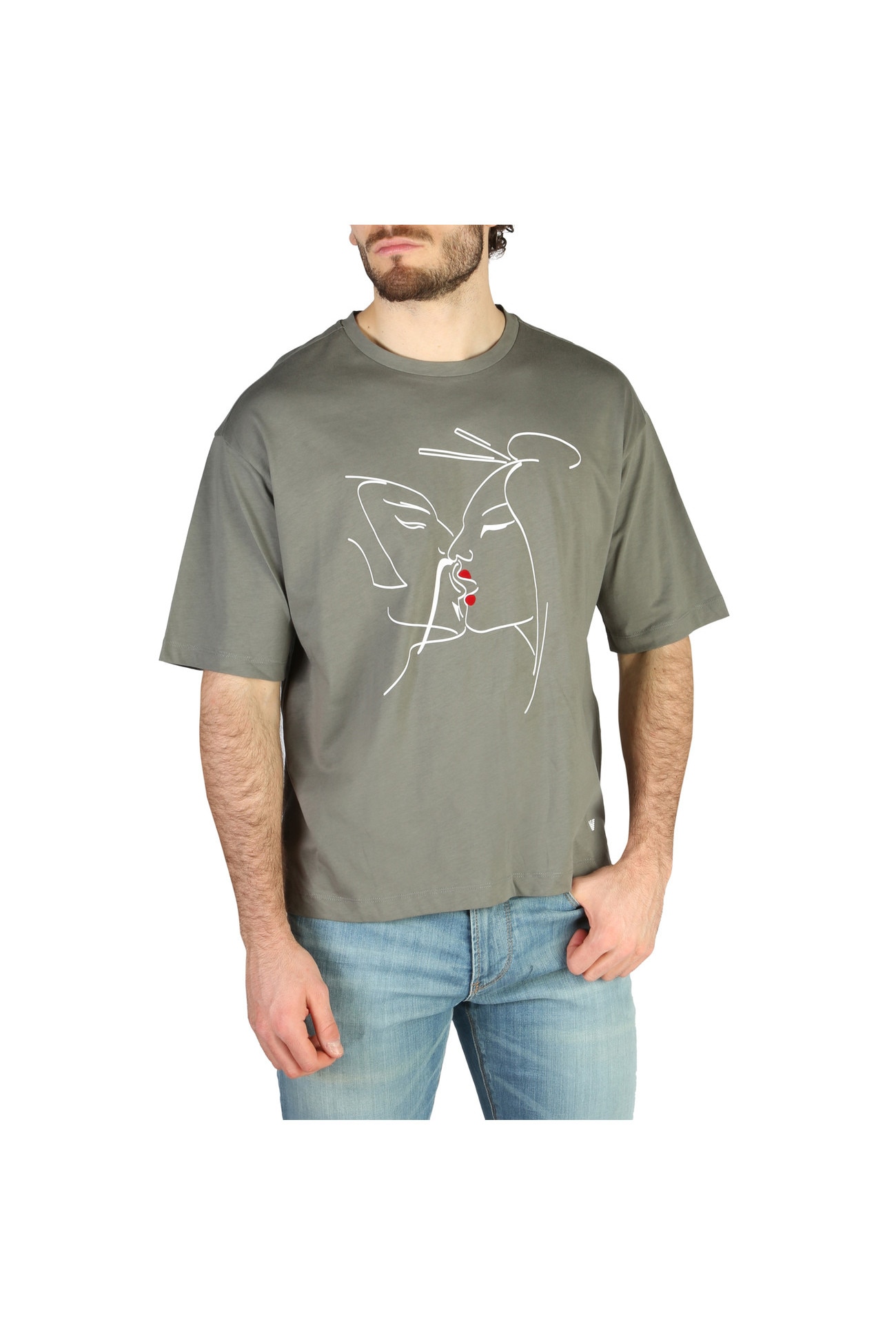 Tricou barbati Emporio Armani model 3Z1T6P1JO4Z01, Verde