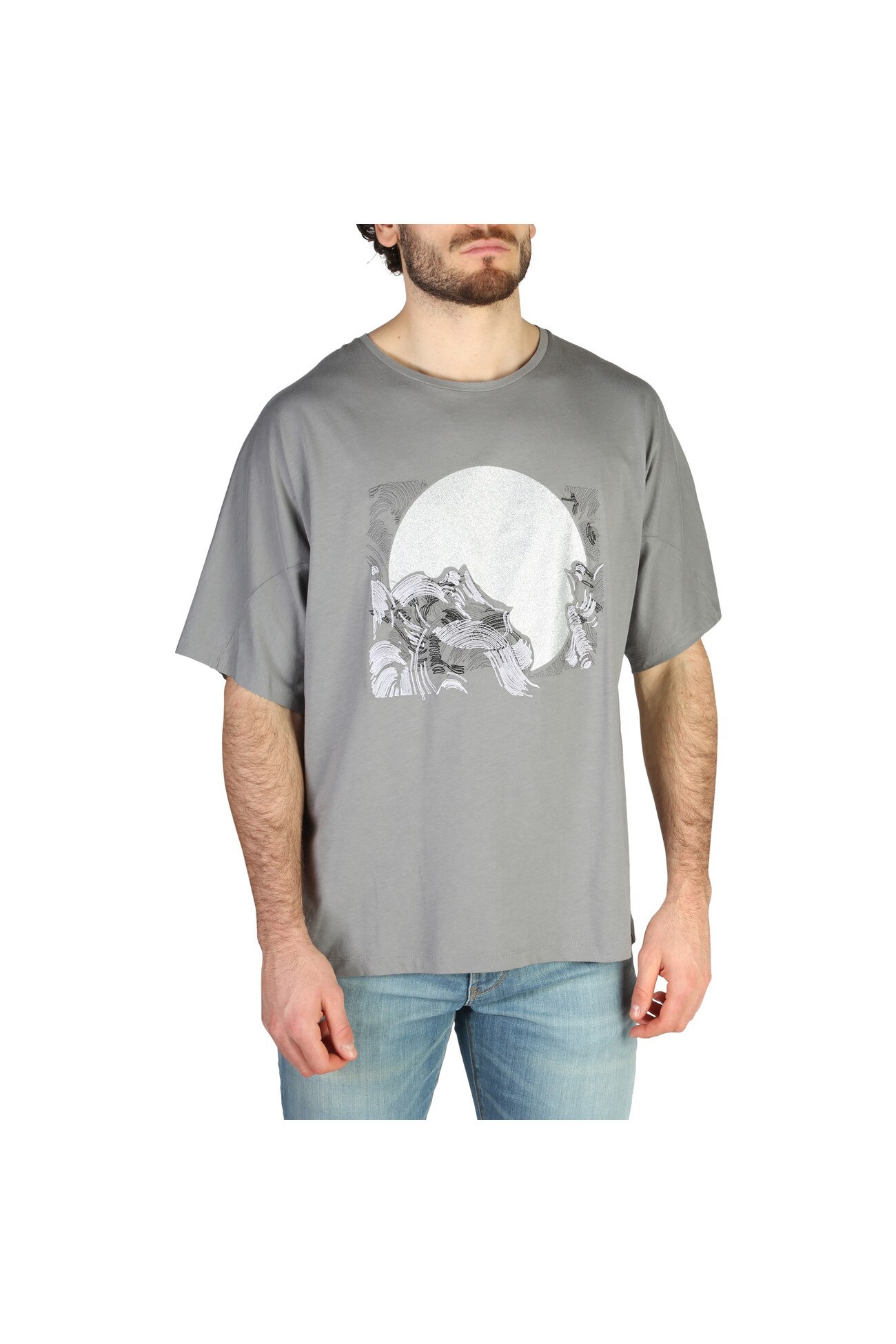 Tricou barbati Emporio Armani model 3Z1T6U1JQ4Z00, Gri