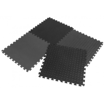 Covor puzzle Malipen 4 piese 60x60 cm, 12 mm, negru Covor puzzle Malipen 4 piese 60x60 cm, 12 mm, negru