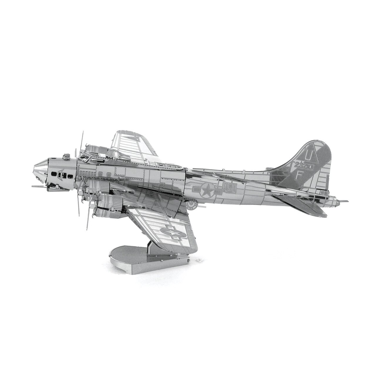 Puzzle 3D Metal Earth B-17 Cetatea Zburatoare, Metal, 2 foi