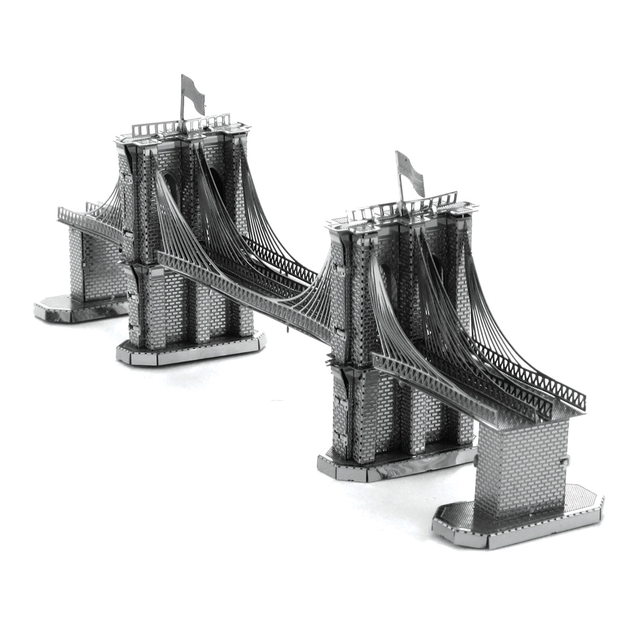 Puzzle 3D Metal Earth Podul Brooklyn, Metal, 2 foi