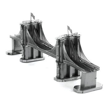 Puzzle 3D Metal Earth Podul Brooklyn, Metal, 2 foi Puzzle 3D Metal Earth Podul Brooklyn, Metal, 2 foi