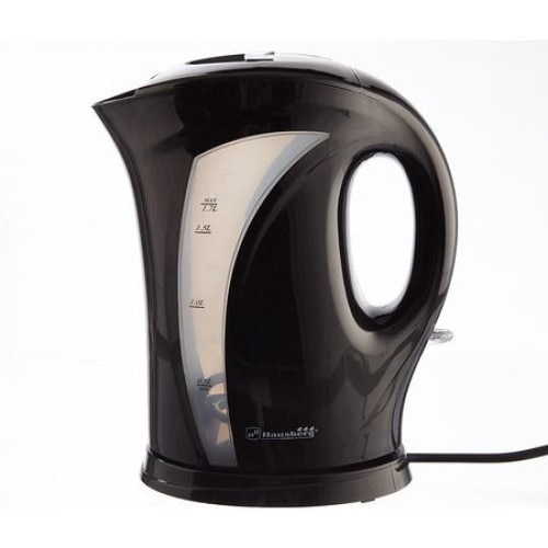 Cana Fierbator cu putere 2200 W, Capacitate 1,7 L, Functie Oprire Automata, Fereastra Gradata, Intrerupator On/Off cu LED, Cana Detasabila, Design Ergonomic, Negru