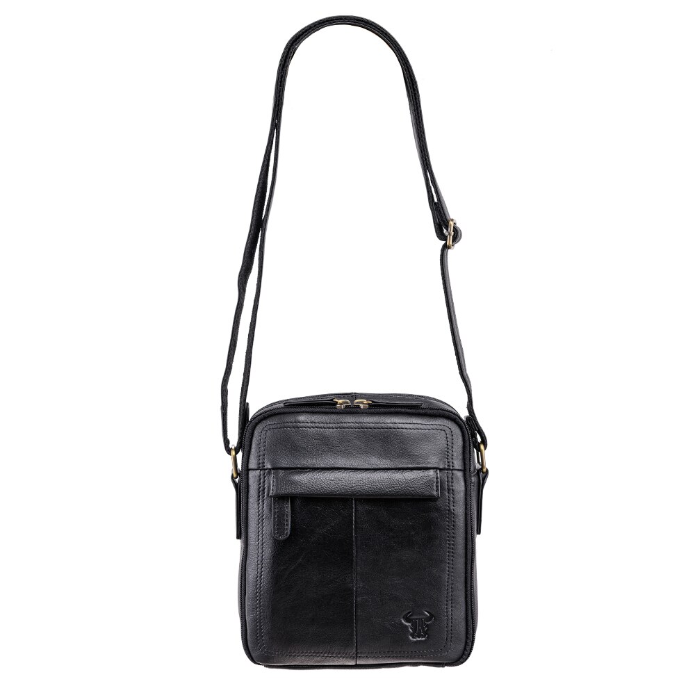 Geanta piele barbati,Toro Nero,Toro bag black
