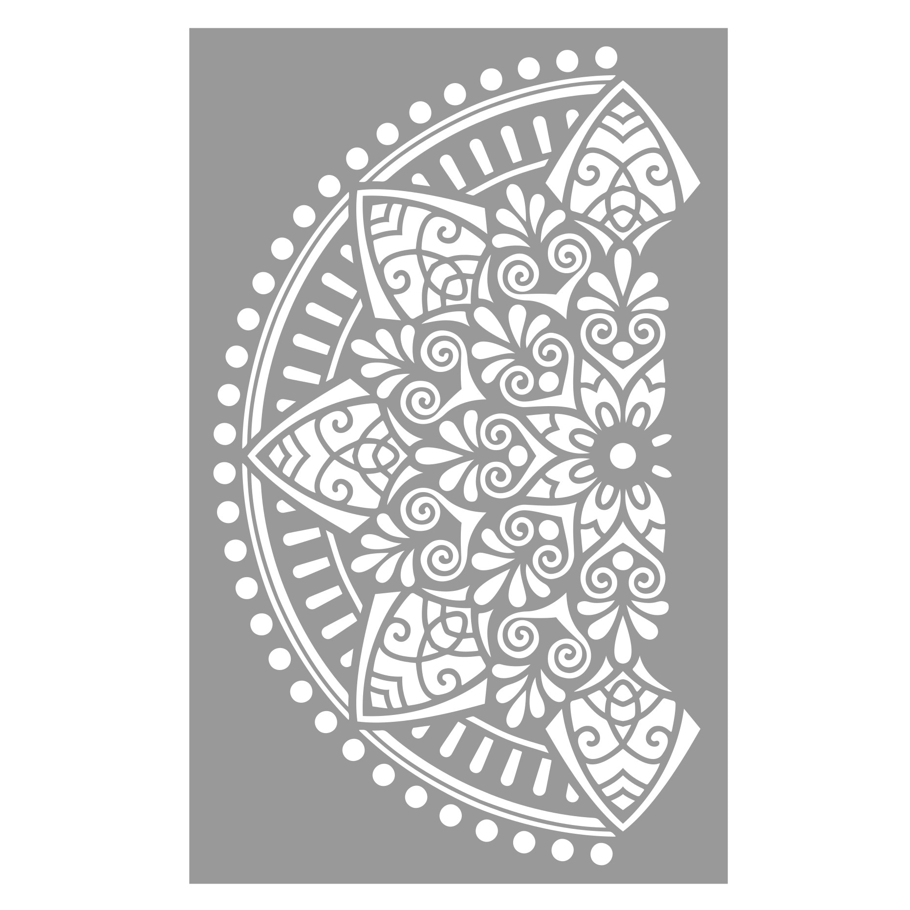 Sablon 890*560mm Refolosibil Mandala African 1/2