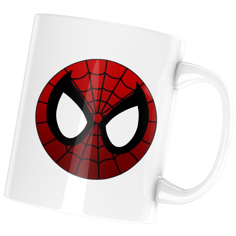 Cana Spiderman Mask, alba, 330 ml