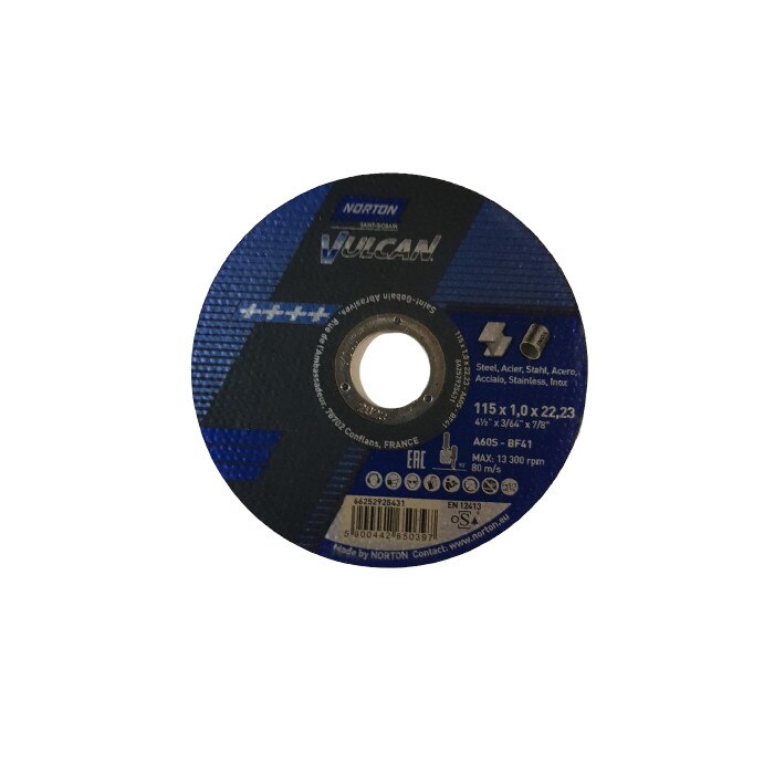Disc Norton Saint Goban 115x1.0x22mm, Vulcan, metal si inox