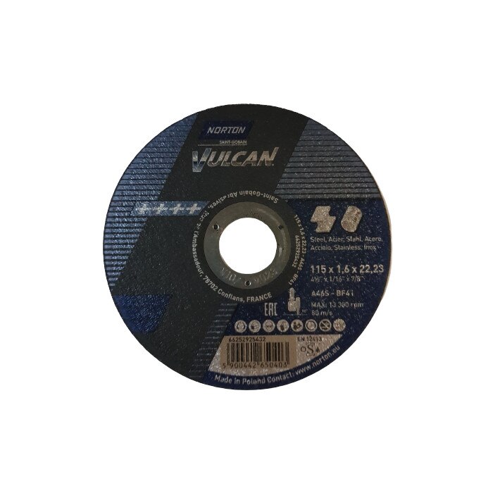 Disc Norton Saint Goban 115x1.6x22mm, Vulcan, metal si inox