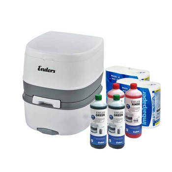 Set toaleta Enders Supreme, 2 l concentrat sanitar Ensan Rinse, 2 l concentrat sanitar Ensan Green, 8 role de hartie igienica Ensan Set toaleta Enders Supreme, 2 l concentrat sanitar Ensan Rinse, 2 l concentrat sanitar Ensan Green, 8 role de hartie igienica Ensan