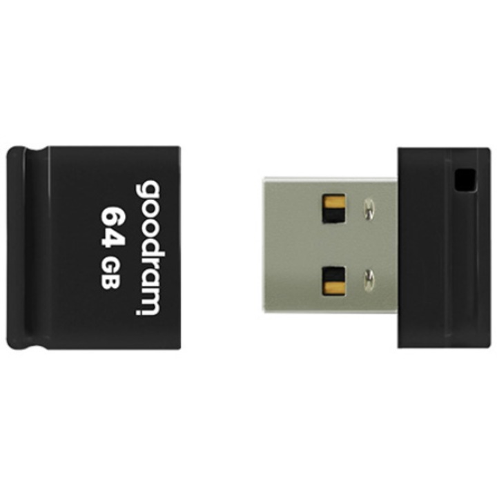 USB Flash памет Goodram UPI2, 64GB, USB 2.0, Черен
