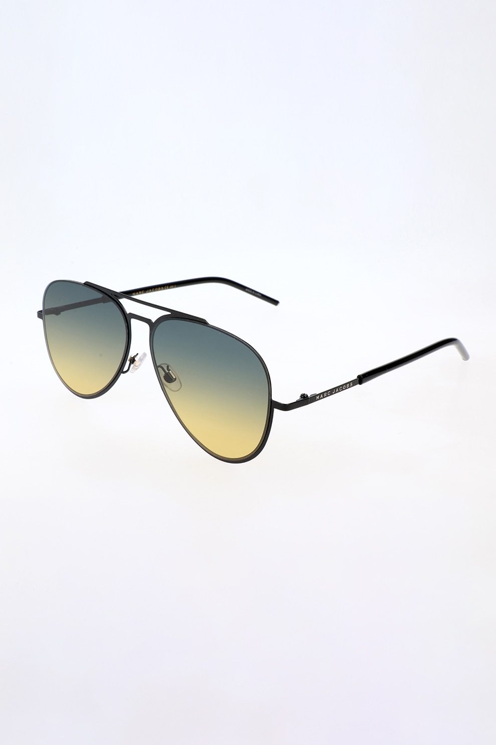 Marc Jacobs, Ochelari de soare aviator unisex cu lentile in degrade, Negru, 56-13-140 Standard