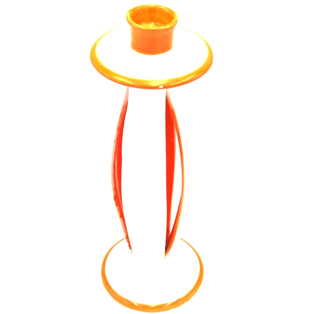 Suport lumanare, stativ decorativ,10x23cm, crem-portocaliu