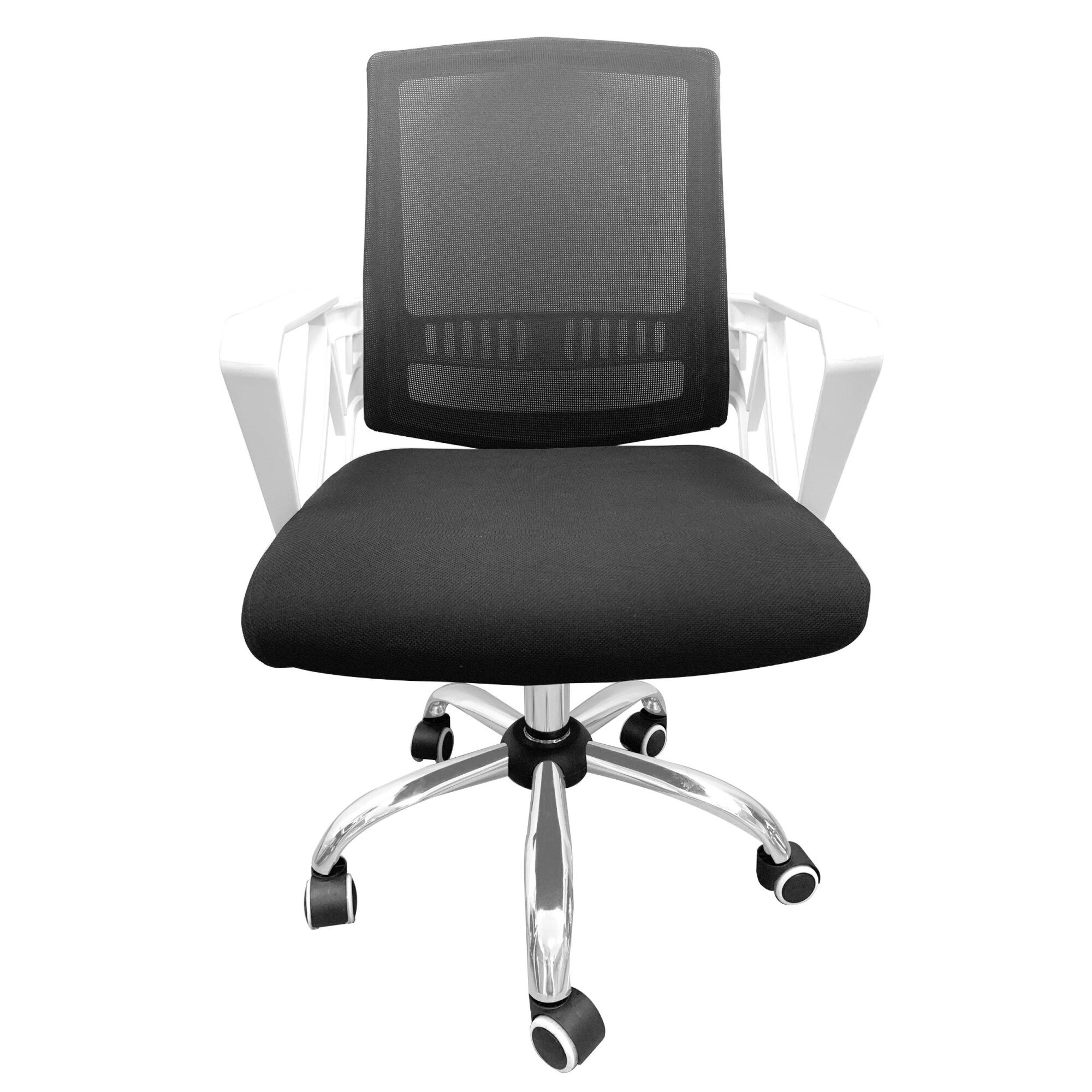 Scaun birou operational ART OSLO rotativ ,realizat cu plasa neagra pe spatar si sezut,,dimensiuni 100x56x57 cm, greutatea maxima sustinuta 110 kg