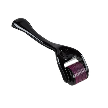 Aparat masaj facial dermaroller pentru regenerarea pielii, 1200 ace din titan, 0.50 mm, negru Aparat masaj facial dermaroller pentru regenerarea pielii, 1200 ace din titan, 0.50 mm, negru