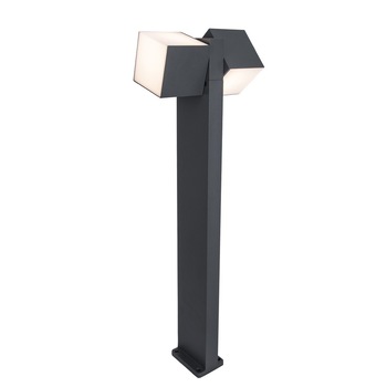 Stalp de iluminat exterior, Lutec Cuba Double, Gri Stalp de iluminat exterior, Lutec Cuba Double, Gri