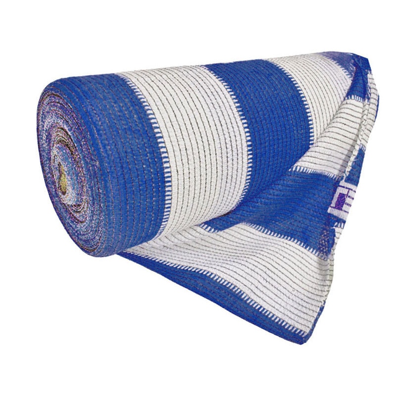 Rola plasa umbrire culoare alb-albastru ,densitate 95 g/mp,cu dimensiuni 2x10m
