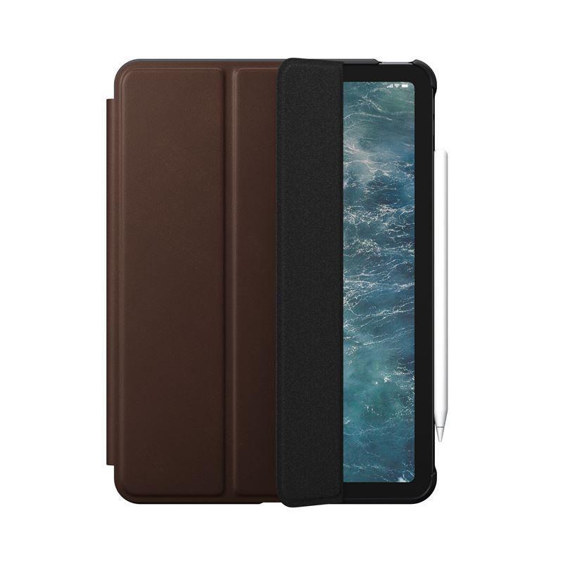 Husa piele naturala NOMAD Rugged Folio compatibila cu iPad Air 4 (2020) Brown