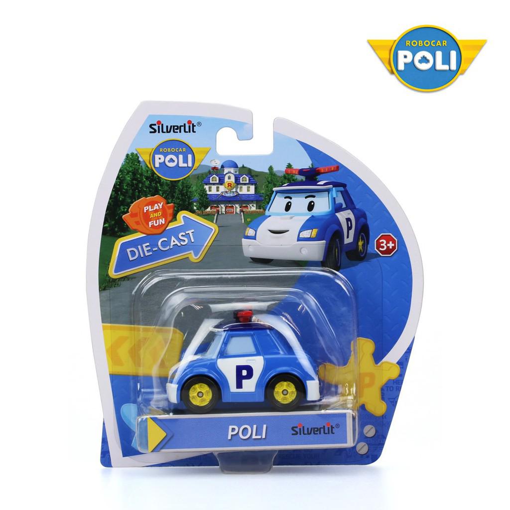Masinuta de Politie Die Cast RobocarPoli Poli , Metal, + 3 ani