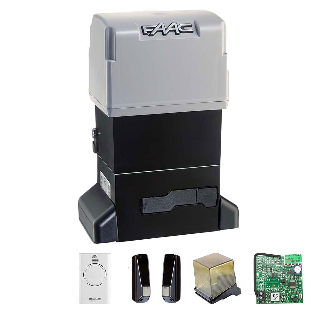 Kit automatizare, pentru porti culisante, cu greutatea de pana la 900kg, 741E Z16 Faac