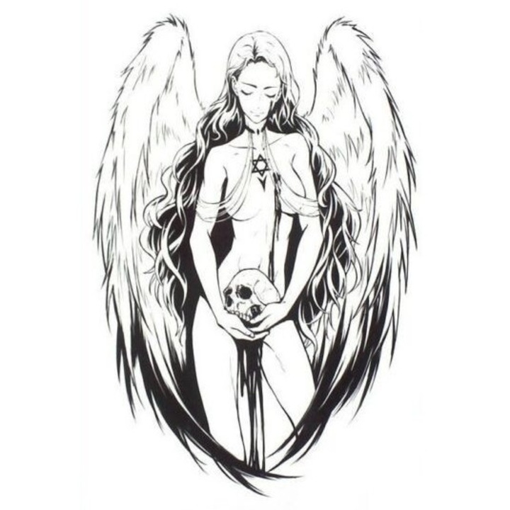 Tatuaj temporar The Angel's Game Waterproof 19x12 cm