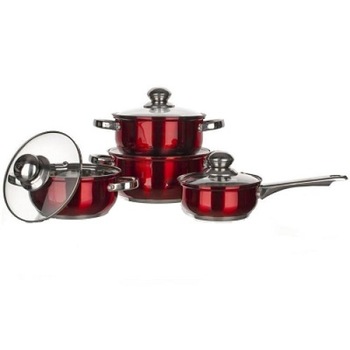 Set de oale inox 8 piese Banquet Maestro Red Set de oale inox 8 piese Banquet Maestro Red