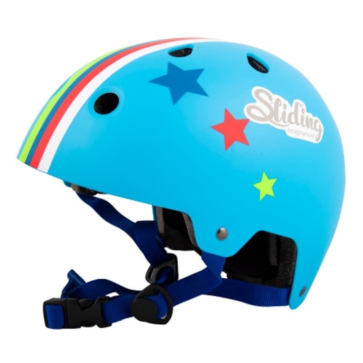 Casca protectie sport pentru copii Imaginarium Helmet Starry Blue, culoare bleu, marime S, pentru role, trotineta, bicicleta, skateboard