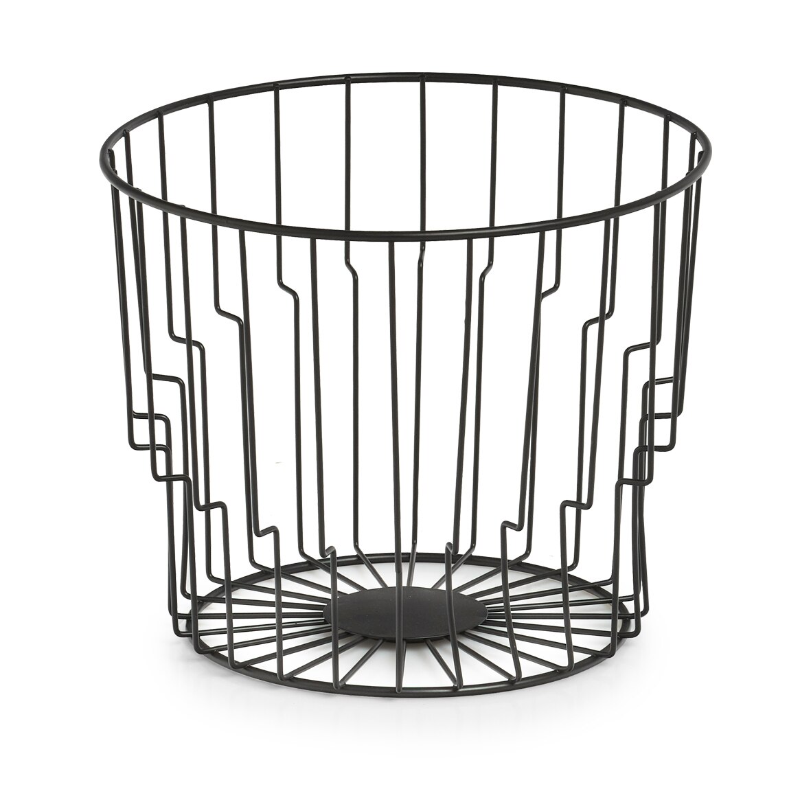 Cos servire,din metal negru,24 cm,Zeller