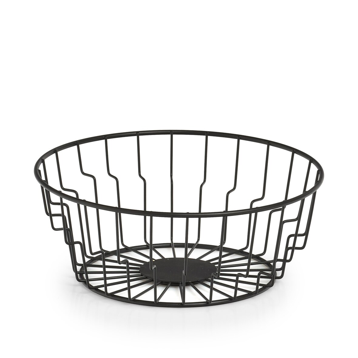 Cos servire din metal negru,24 x 9,5 cm,Zeller