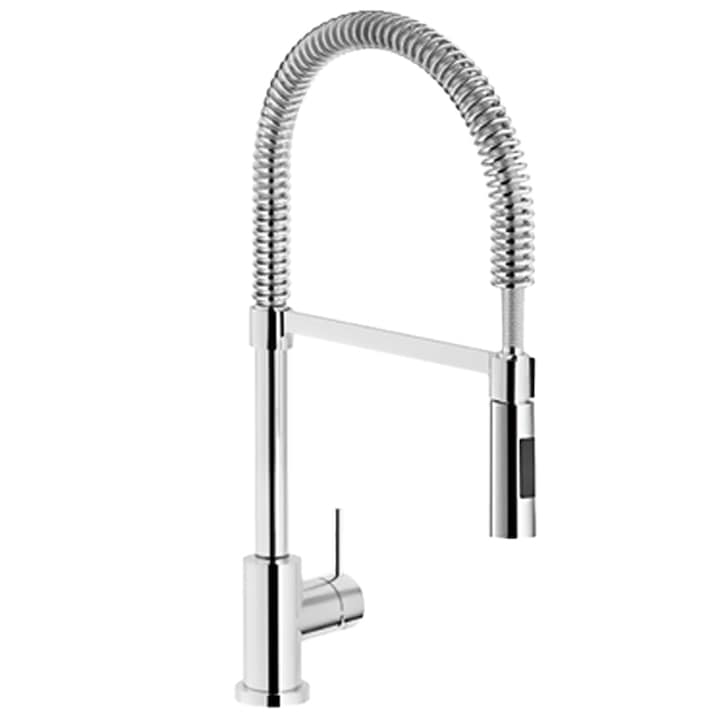 CookingAid Line MN 1021 konyhai csaptelep, levehető, hajlékony fejjel, cserélhető fúvóka, krómozott