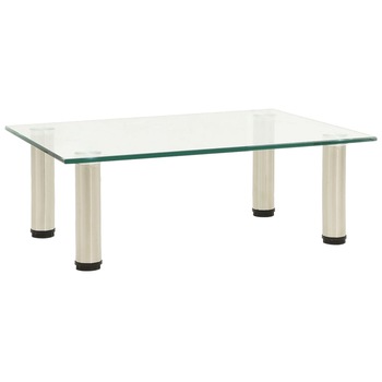 Comoda TV transparenta cu sticla securizata, vidaXL, Sticla, 40 x 35 x 17 cm, Transparent Comoda TV transparenta cu sticla securizata, vidaXL, Sticla, 40 x 35 x 17 cm, Transparent