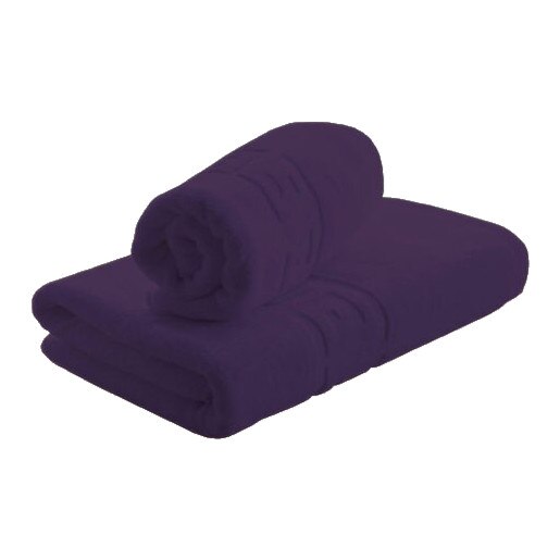 Set 2 prosoape bumbac 100% cu bordura greceasca, Pucioasa, Mov