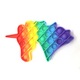 Jucarie antistres Push Pop Bubble, Pop It, Unicon Curcubeu , 12x12 cm, Shop Like A Pro ® Olimp