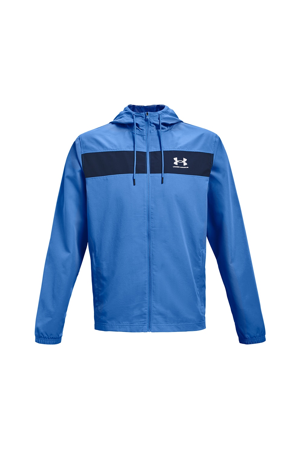 Under Armour, Jacheta windbreaker, pentru antrenament, Albastru