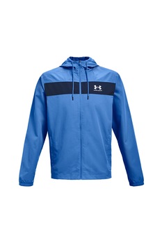 Under Armour, Jacheta windbreaker, pentru antrenament, Albastru Under Armour, Jacheta windbreaker, pentru antrenament, Albastru