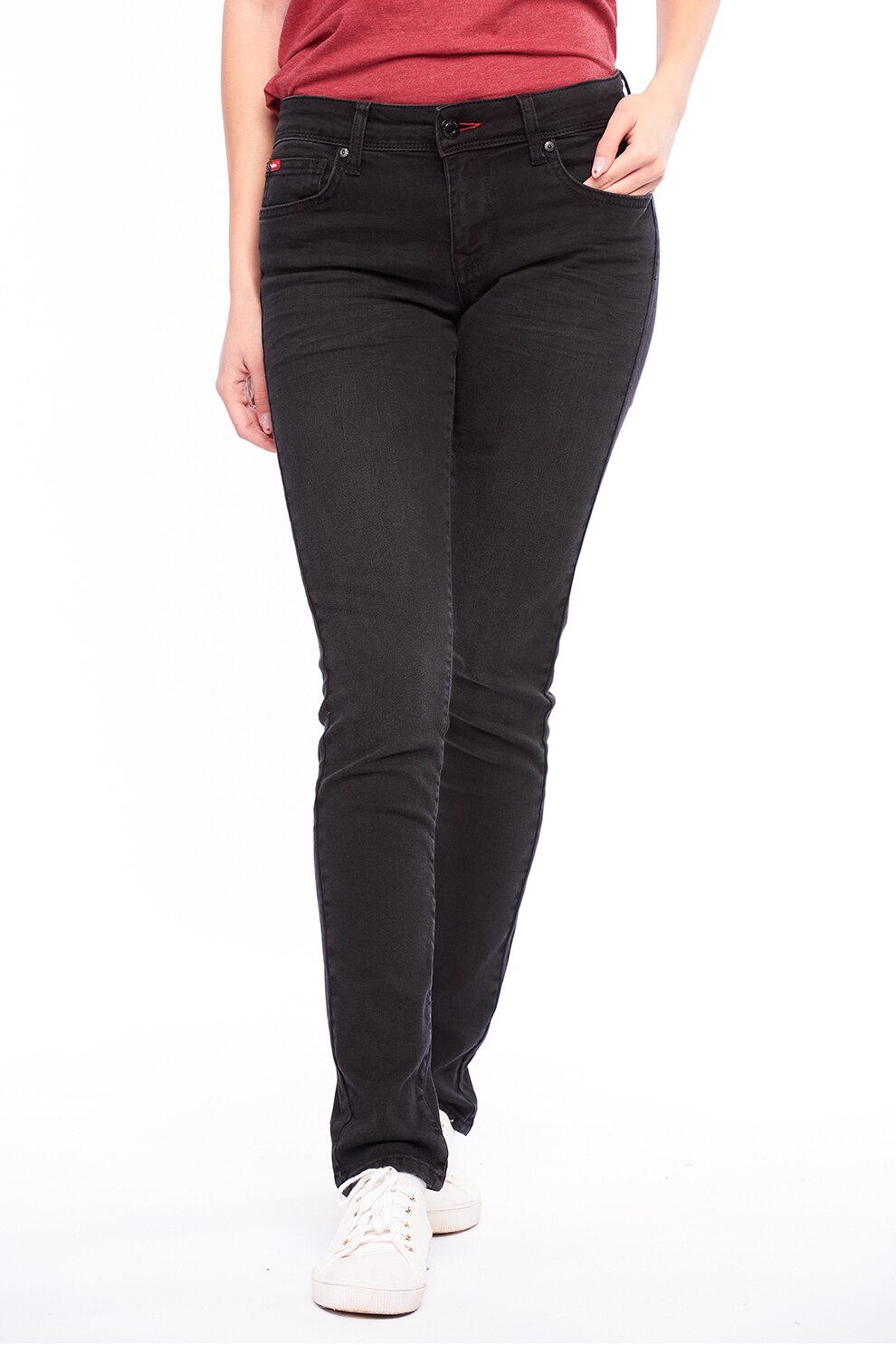 Lee Cooper, Blugi cu talie medie, Negru, W24-L32