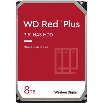 HDD WD Red™ Plus 8TB, 7200RPM, 256MB cache, SATA-III